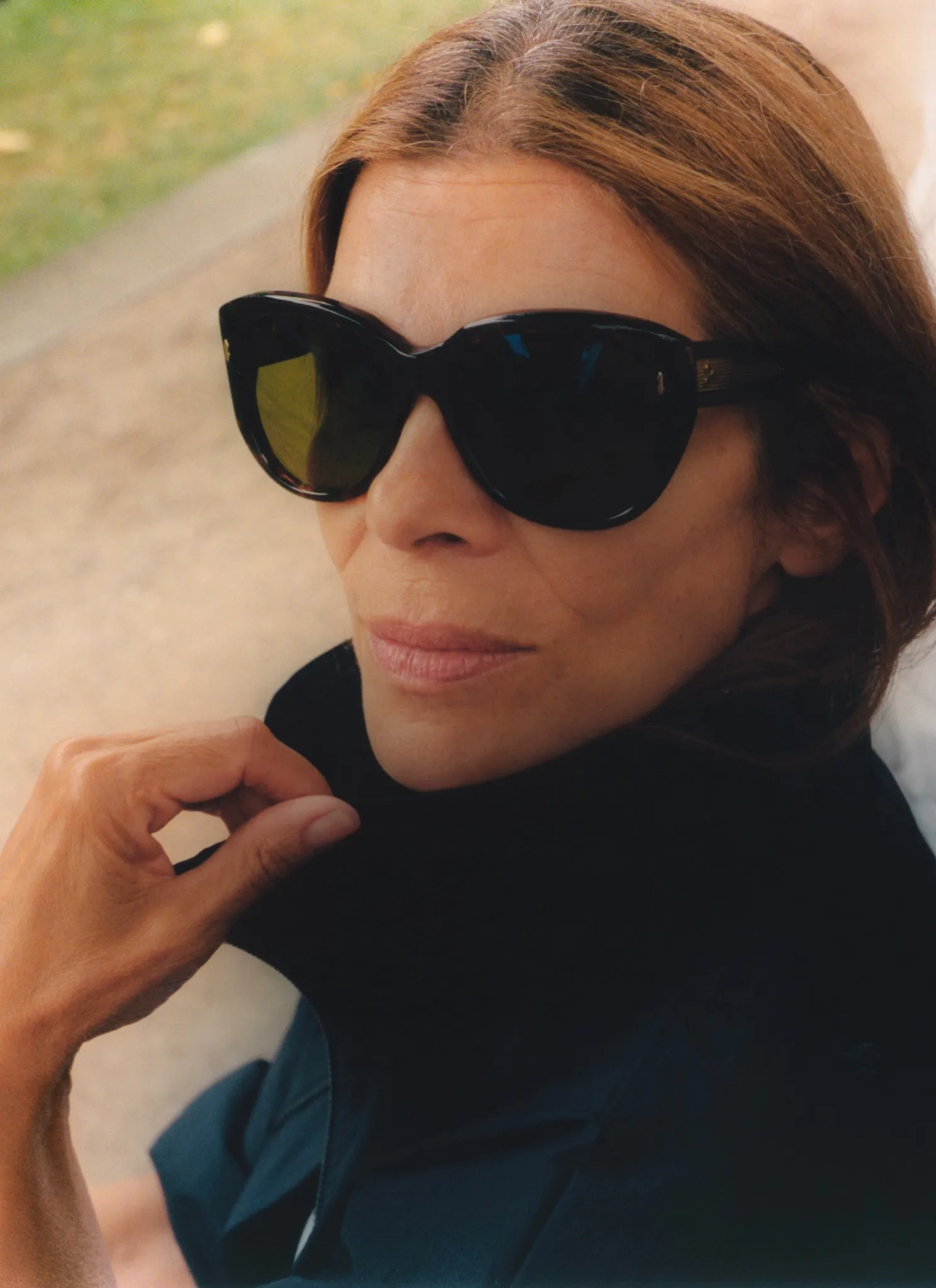 A guest at the MKDT Studio SS27 show in Copenhagen